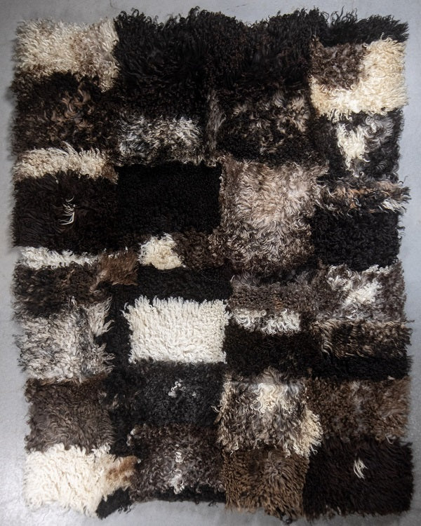 Schapenvacht vloerkleed - Krulvacht | 200x150 cm - 124