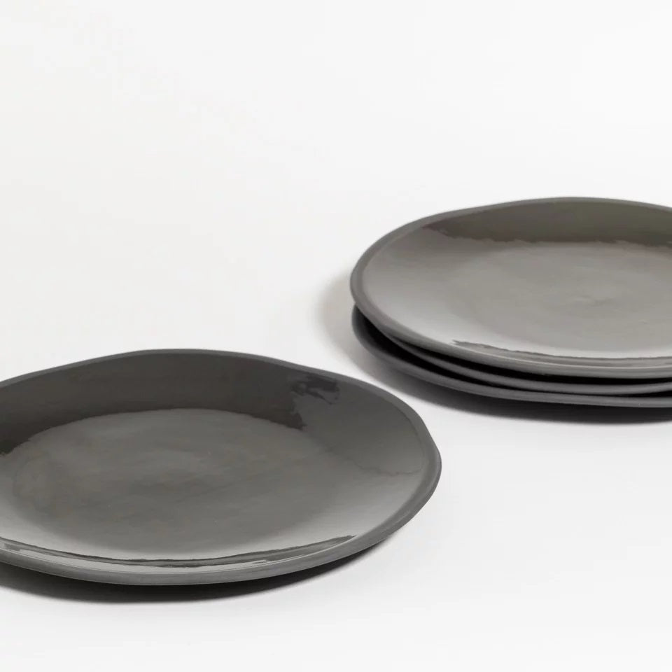 Atelier set 4 dinerborden - milk