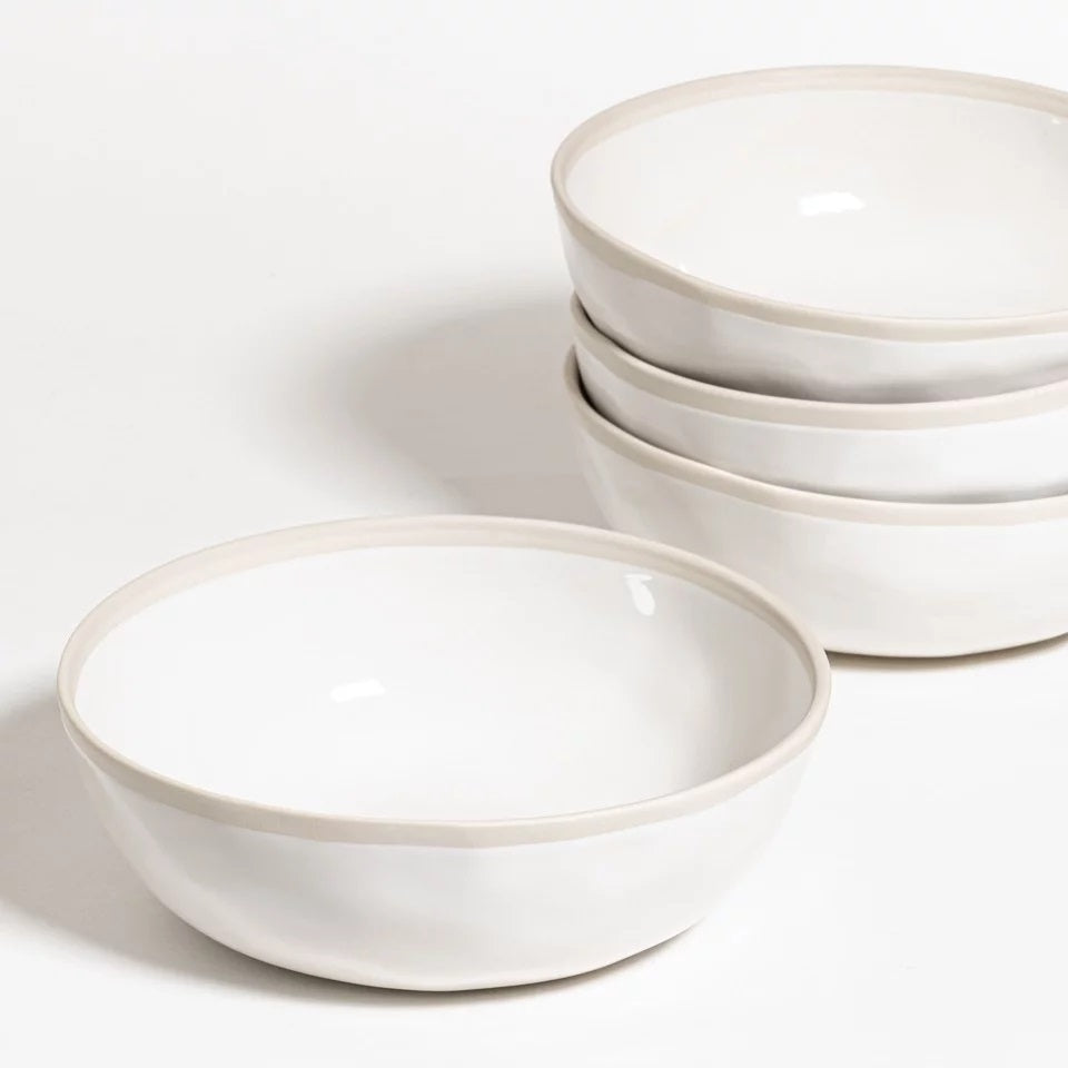 Atelier set 4 grote kommen - aspargus