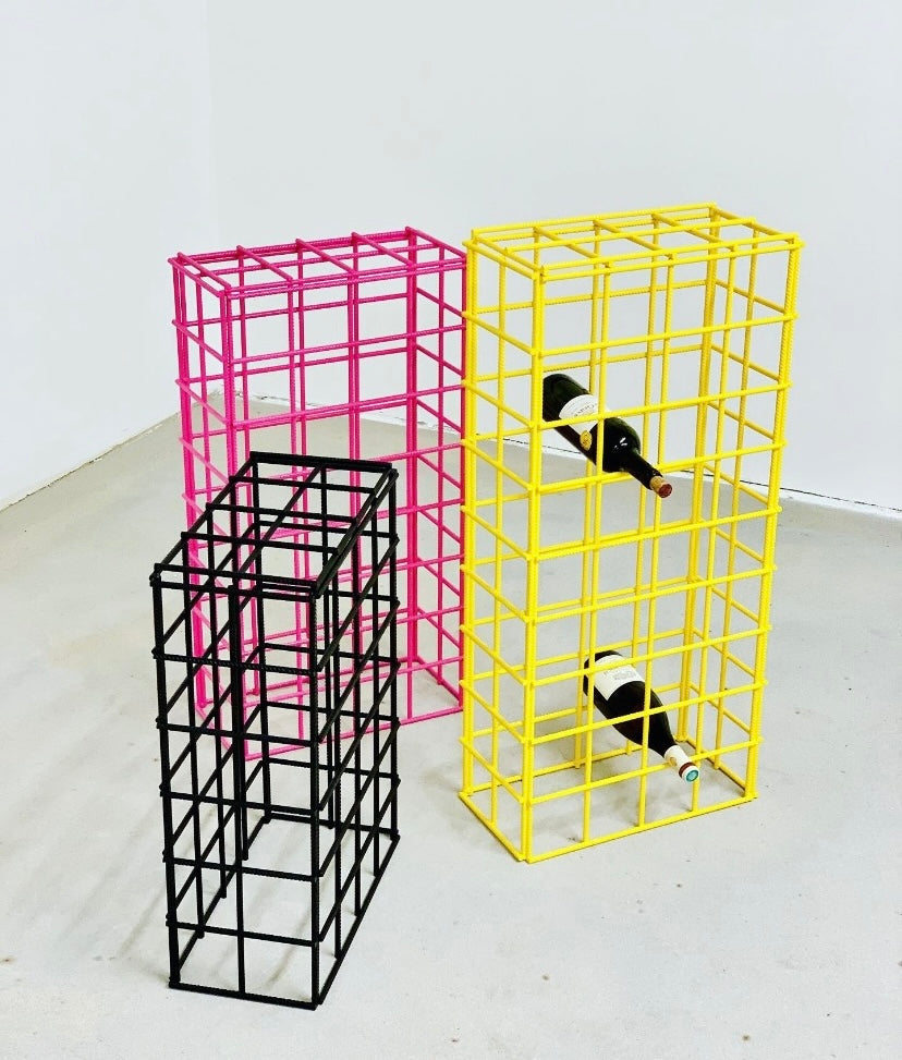 YELLOW - Black wijnrek