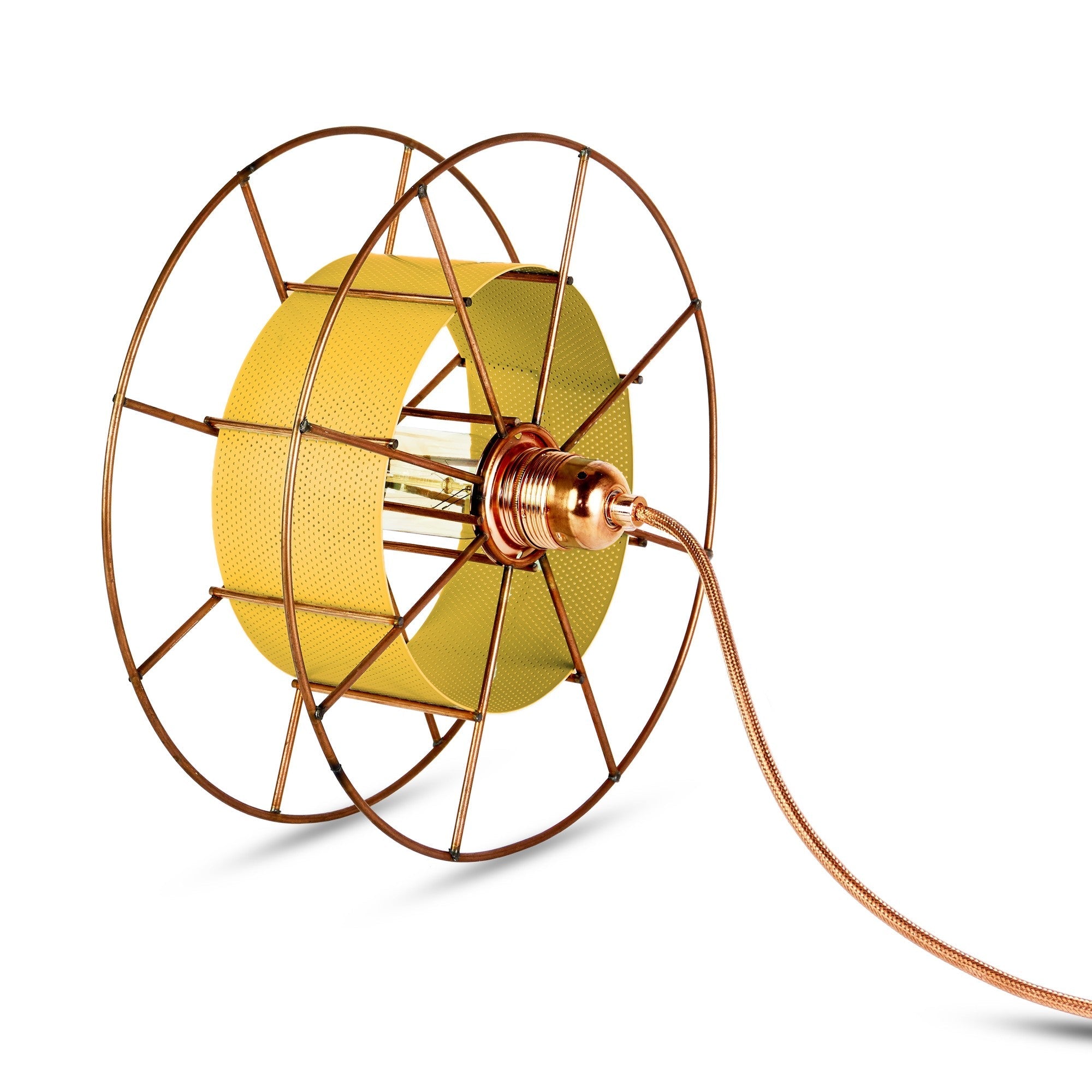 Vloerlamp SPOOL Classic Geel