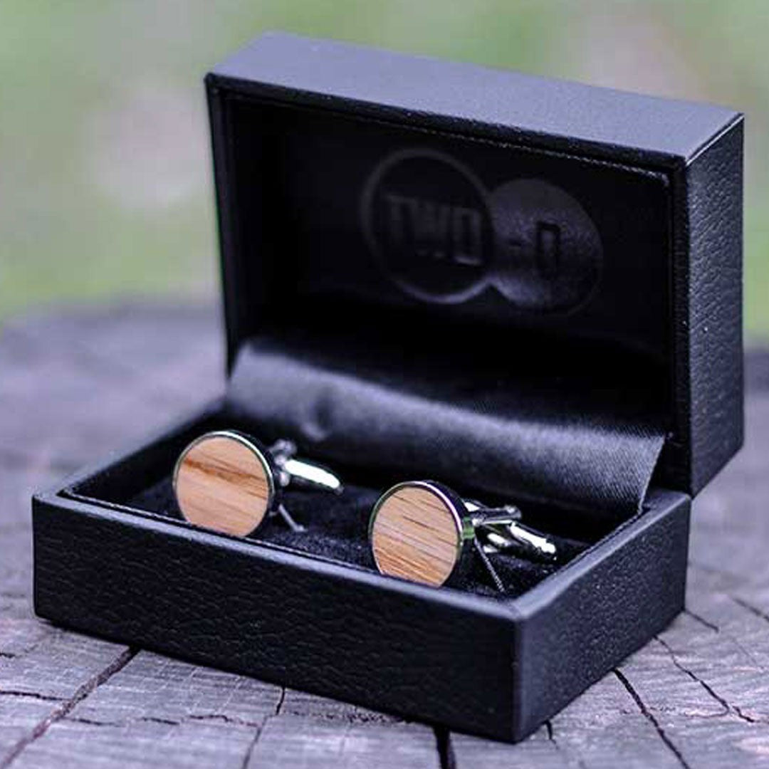 Recht Eiken - Houten Manchetknopen