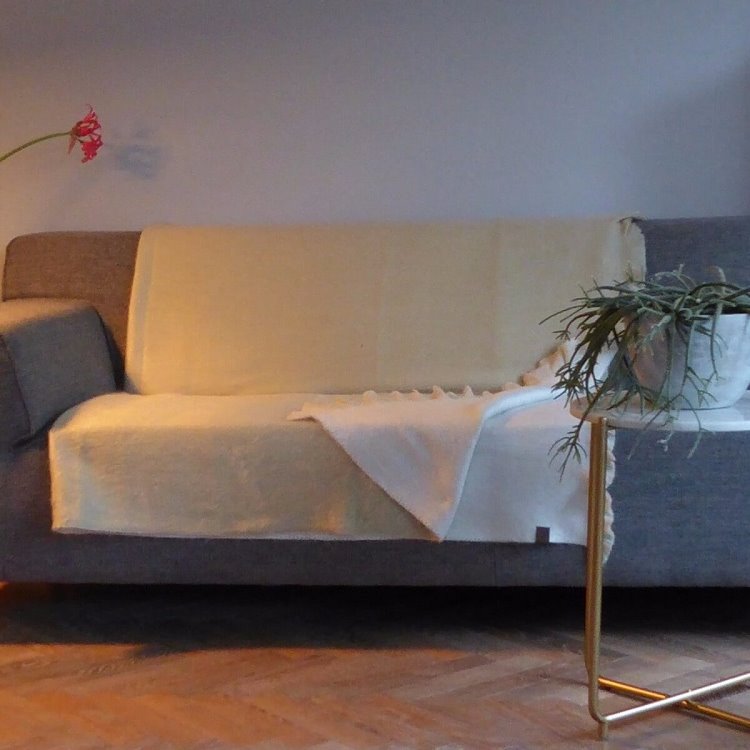 Double Plaid Beige & White