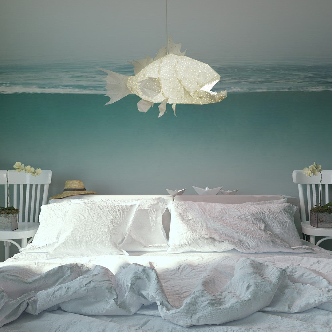 Giant Lapu Lapu Origami Lamp Zwart