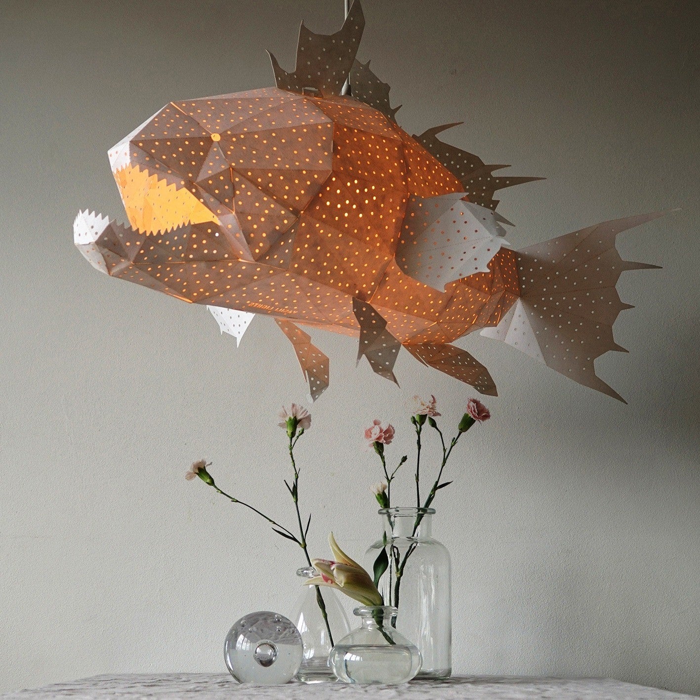 Giant Lapu Lapu Origami Lamp Wit