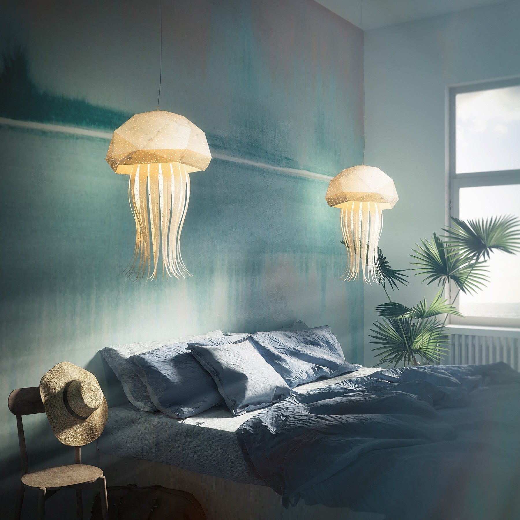 Giant Medusa Origami Lamp