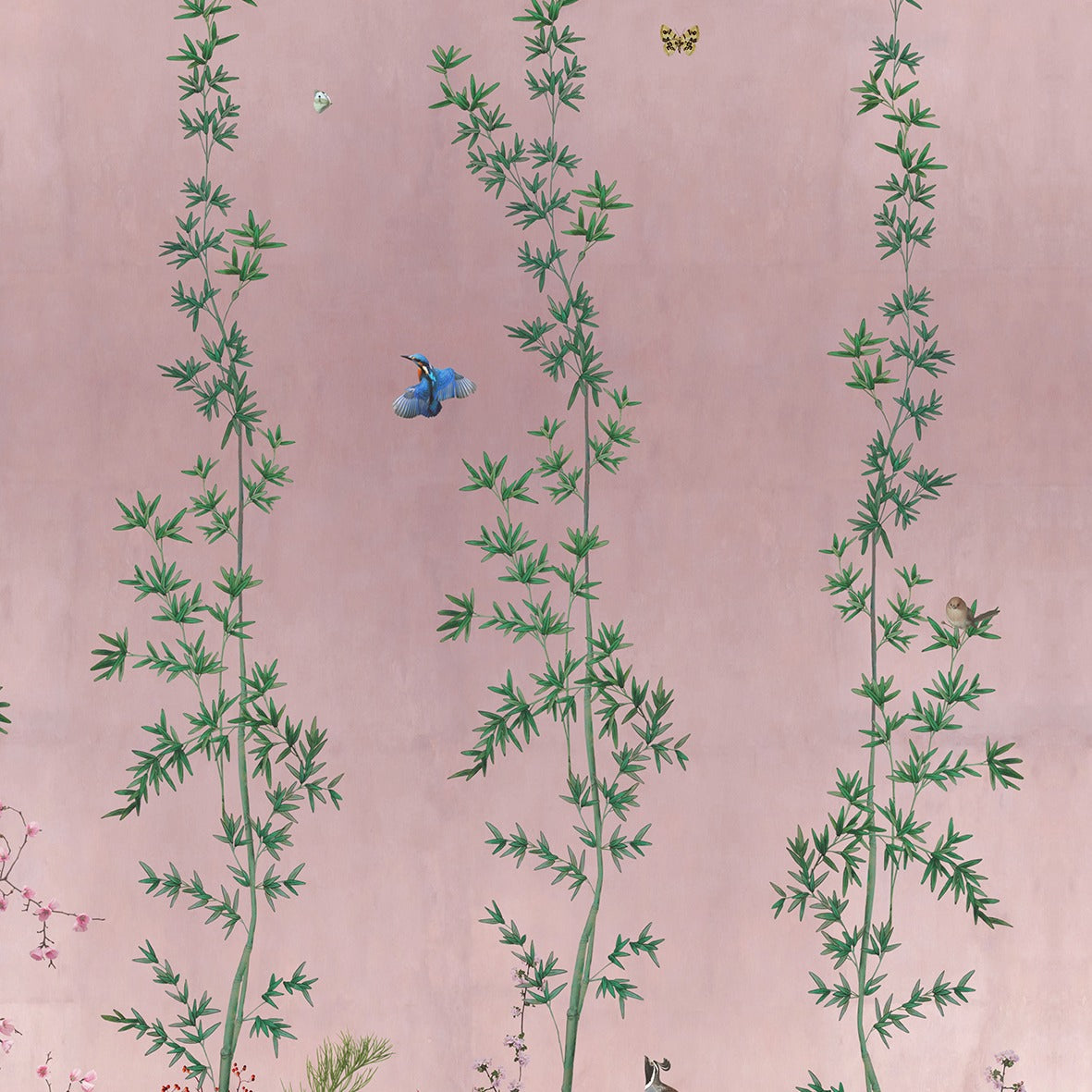 Behangpaneel 80*100 cm Chinois Pink