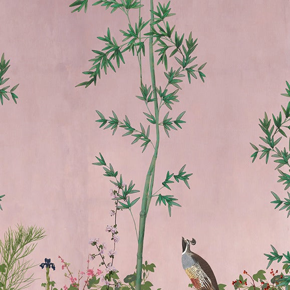 Behangpaneel 80*100 cm Chinois Pink