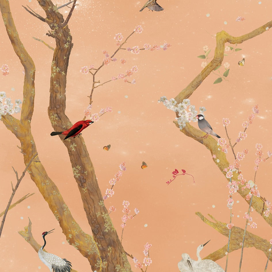 Behangpaneel 80*100 cm Mystic Garden Mandarin