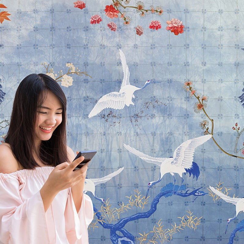 Behang Delft Blue I Ecotex