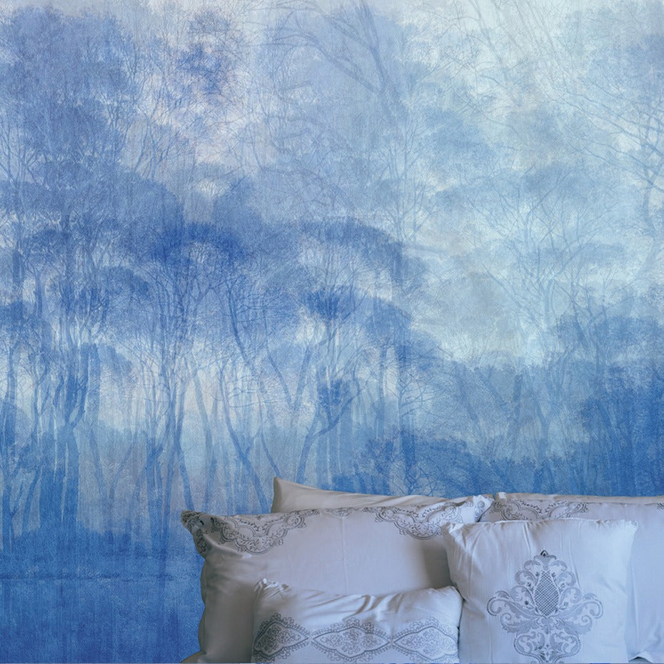 Behang Blue Forrest I Provinyl