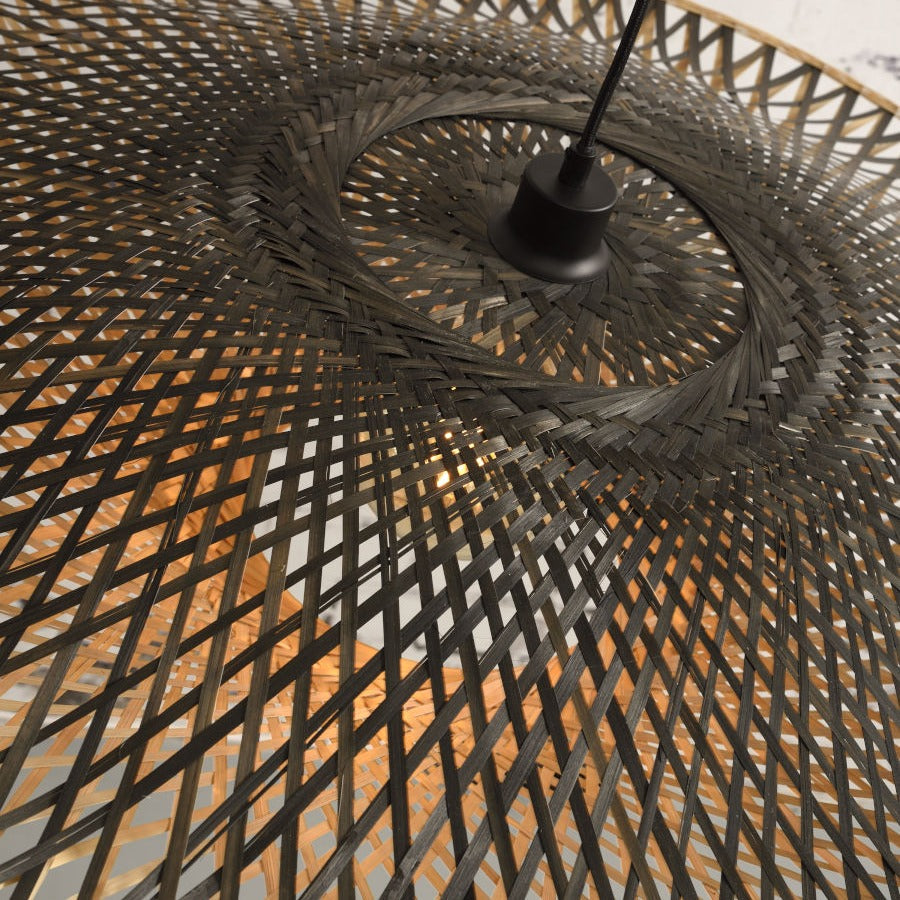 Kalimantan- Hanglamp - Bamboe - Large