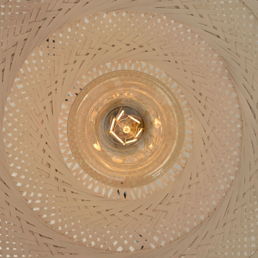 Palawan - Hanglamp - Bamboe - Wit