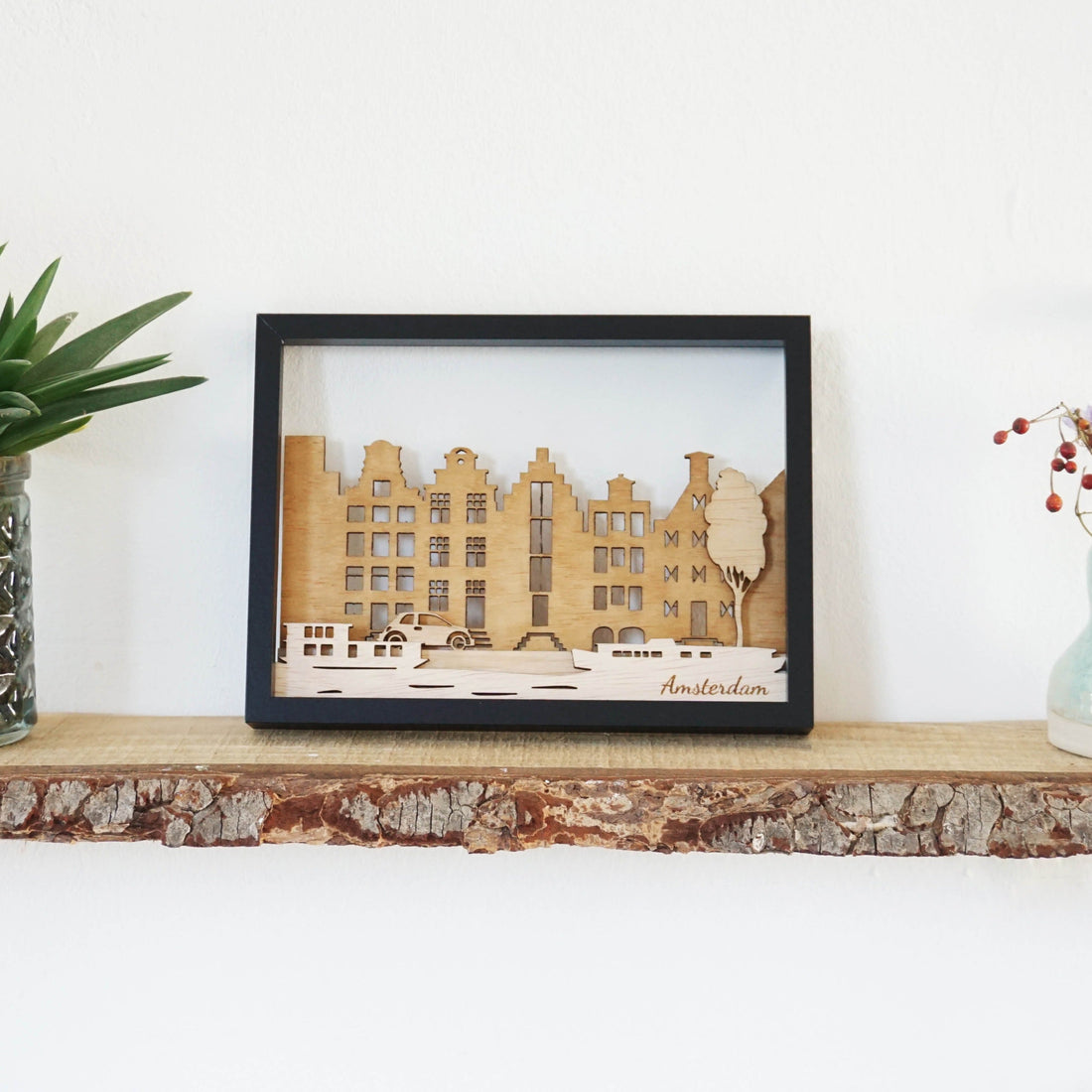 Amsterdamse grachten van hout