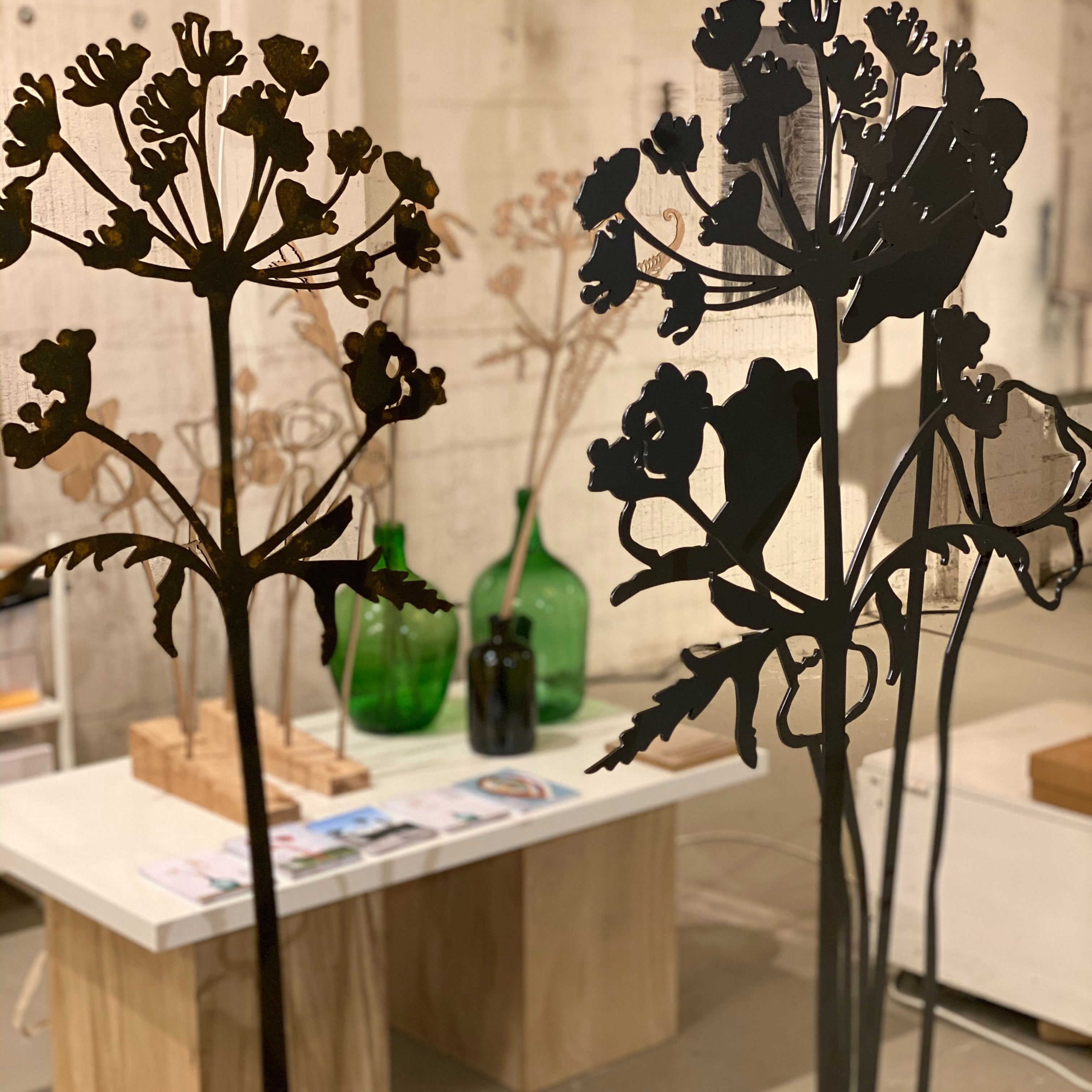 Hogweed Corten Steel Sculpture (Berenklauw)