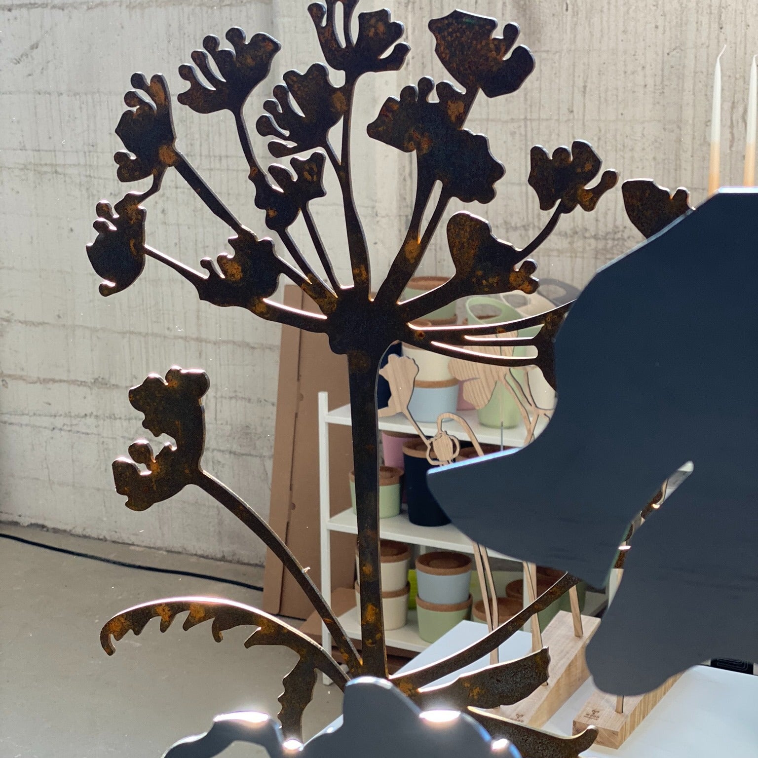 Hogweed Corten Steel Sculpture (Berenklauw)