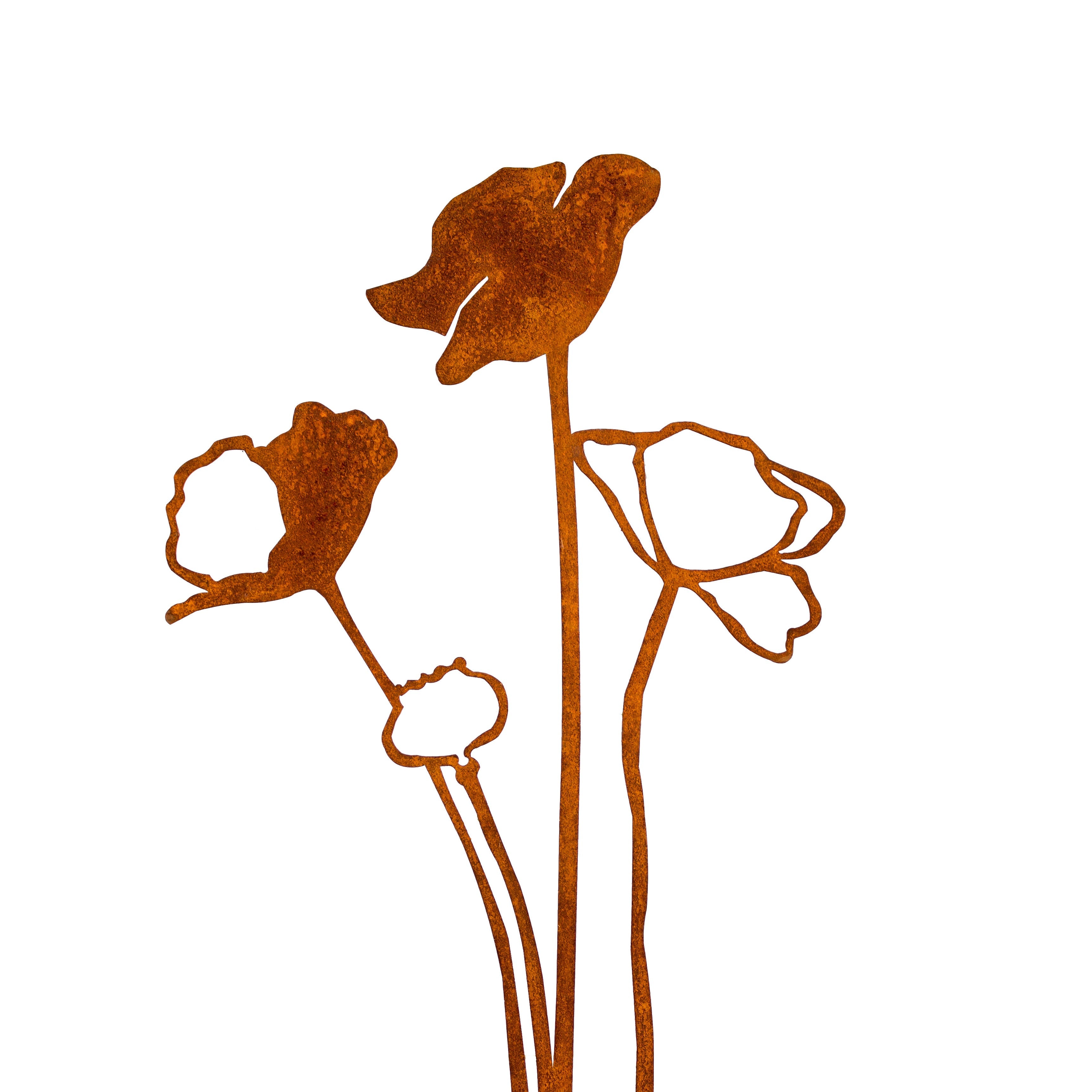 Poppy Open Up | Corten steel sculpture