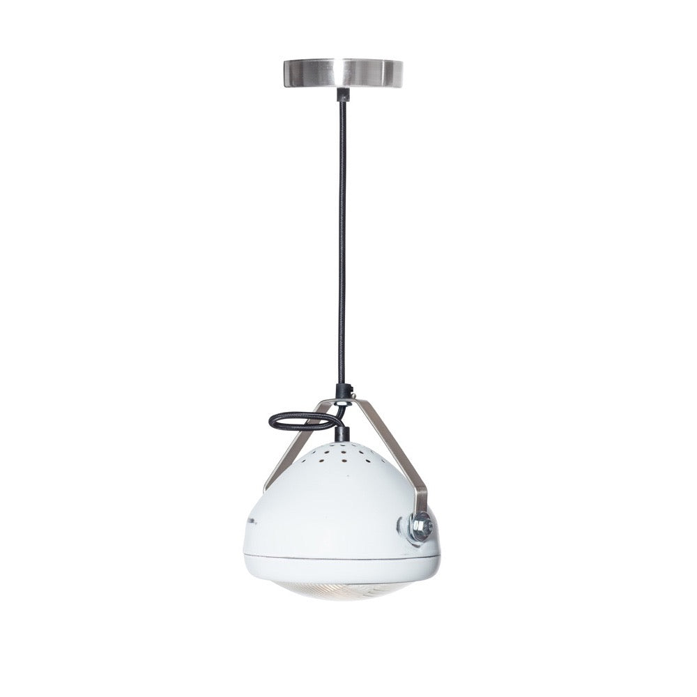 No.5 Hanglamp vintage koplamp wit