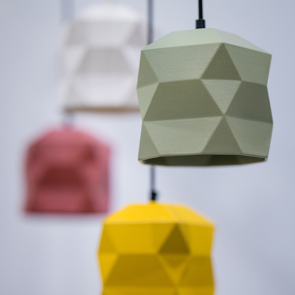 No.45 Hanglamp TRIGAMI rood by Sabine van der Ham