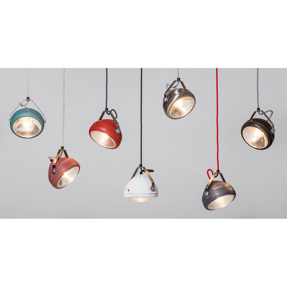 No.5 Hanglamp vintage koplamp marsala