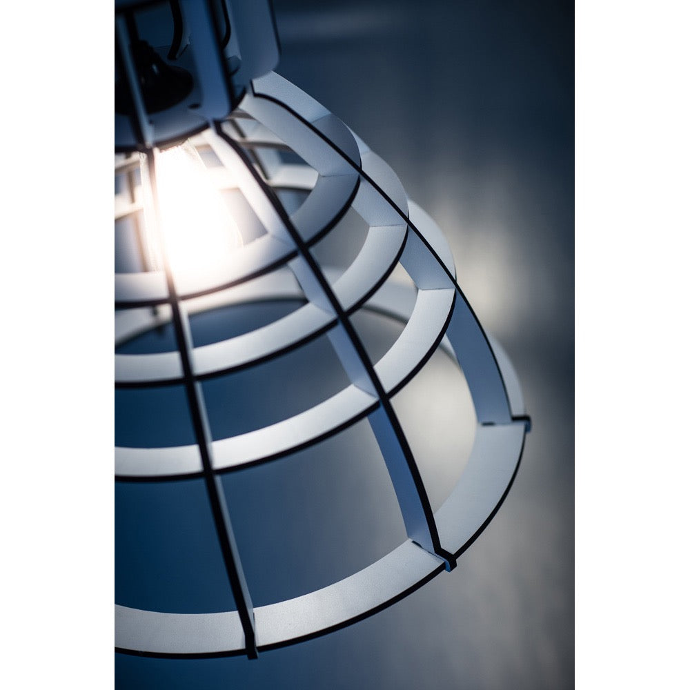 No.19 industrielamp WIT MDF 40cm by Olaf Weller