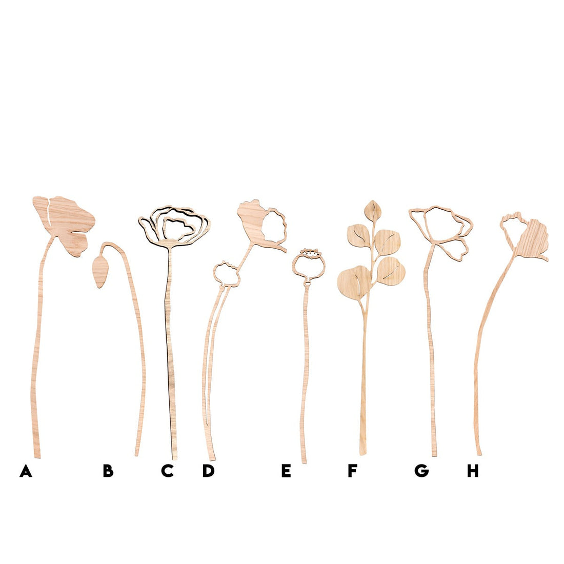 Poppy wood sculpture