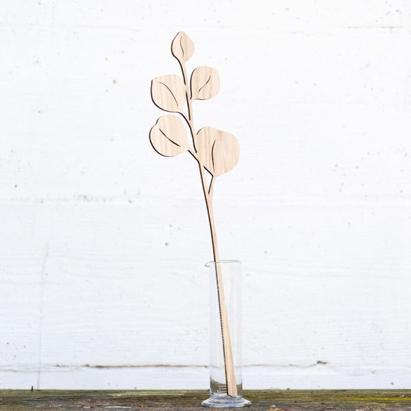 Poppy wood sculpture