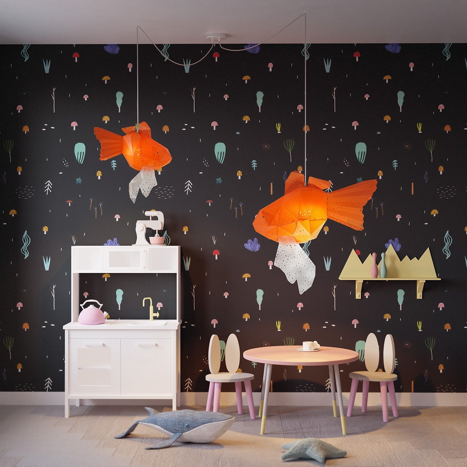Baby Goudvis Lamp