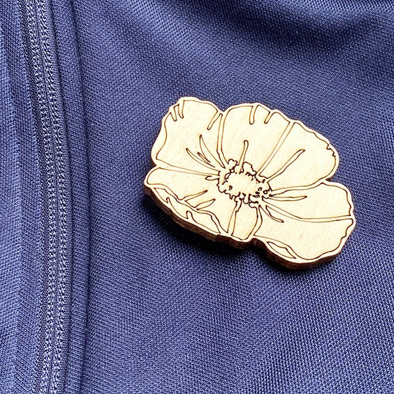 Klaproos, Poppy Broche