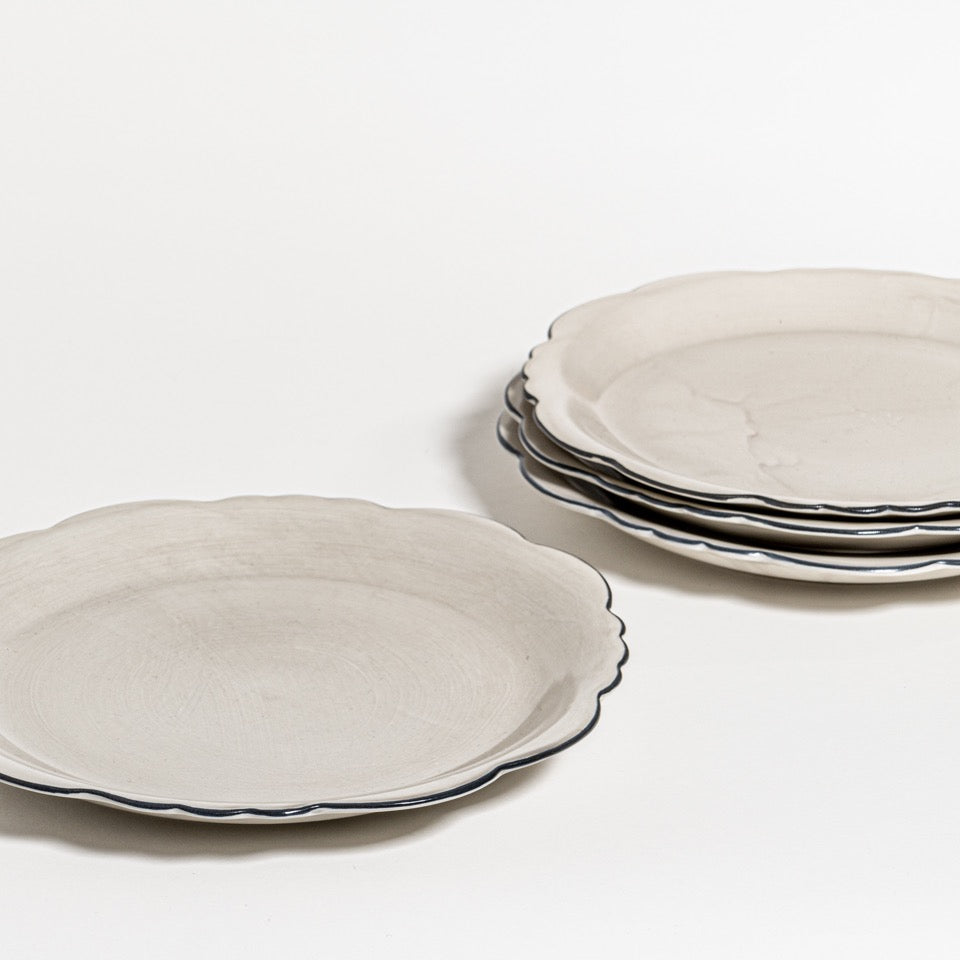 Attic set 4 dinerborden - seabass