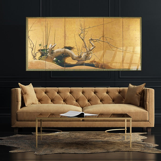 Japanse Art Print - Plum Tree 17e eeuw