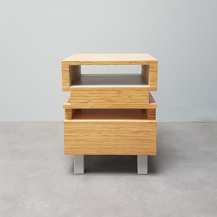 Bijzettafel multiplex mixblok