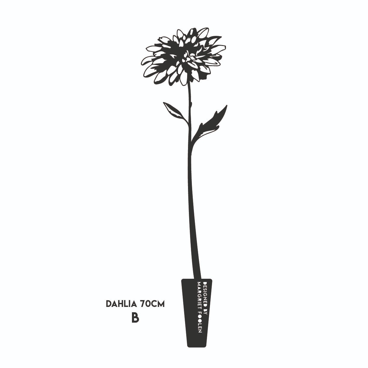 Dahlia B Cortenstaal 70cm