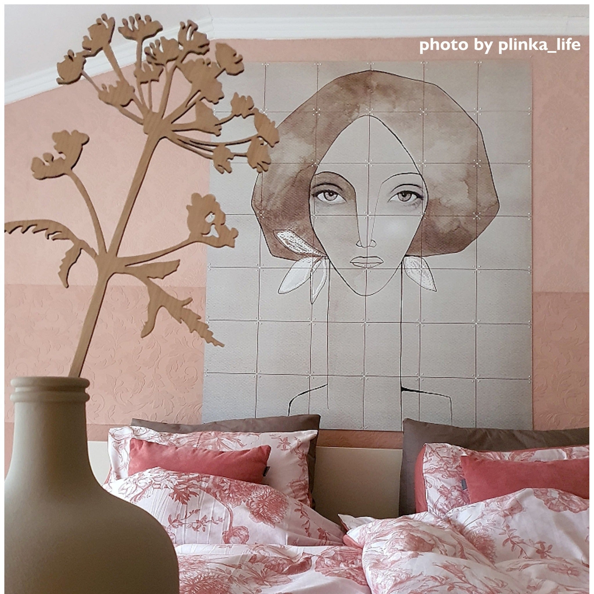 Hogweed sculpture wood I Berenklauw houten stengel