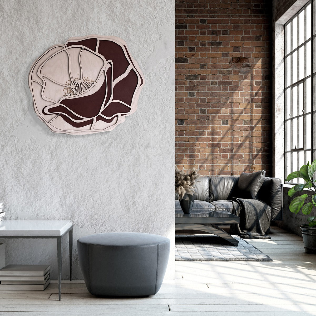 Poppy 3D Wall art - L limited edition