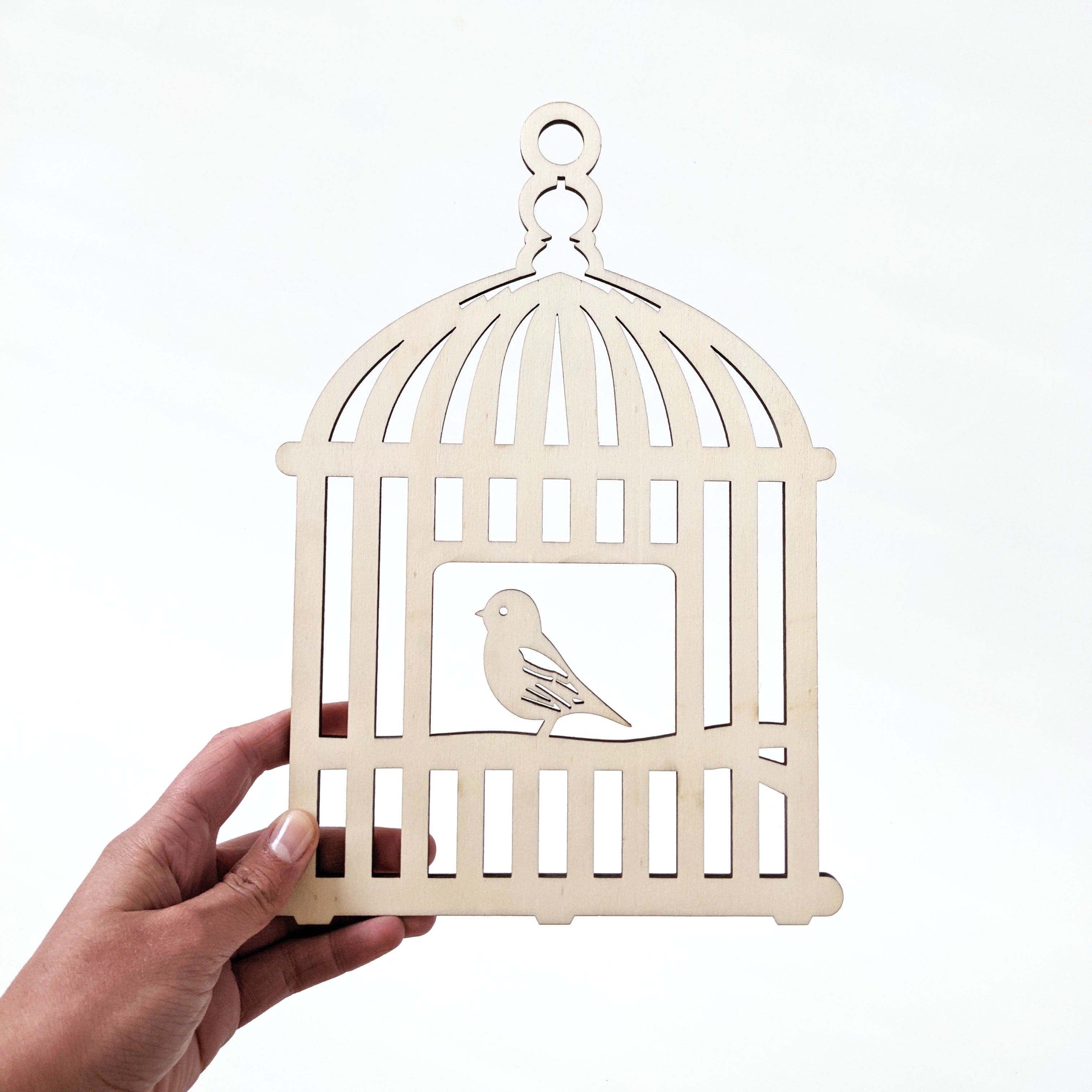 Vogelkooi wanddecoratie