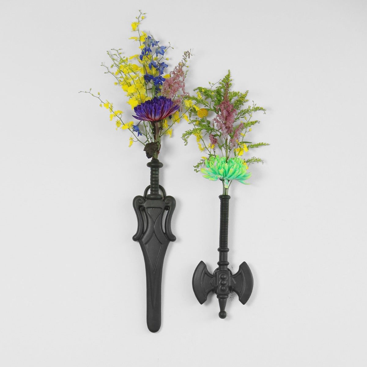 Flower Power set van 2 - Zwart