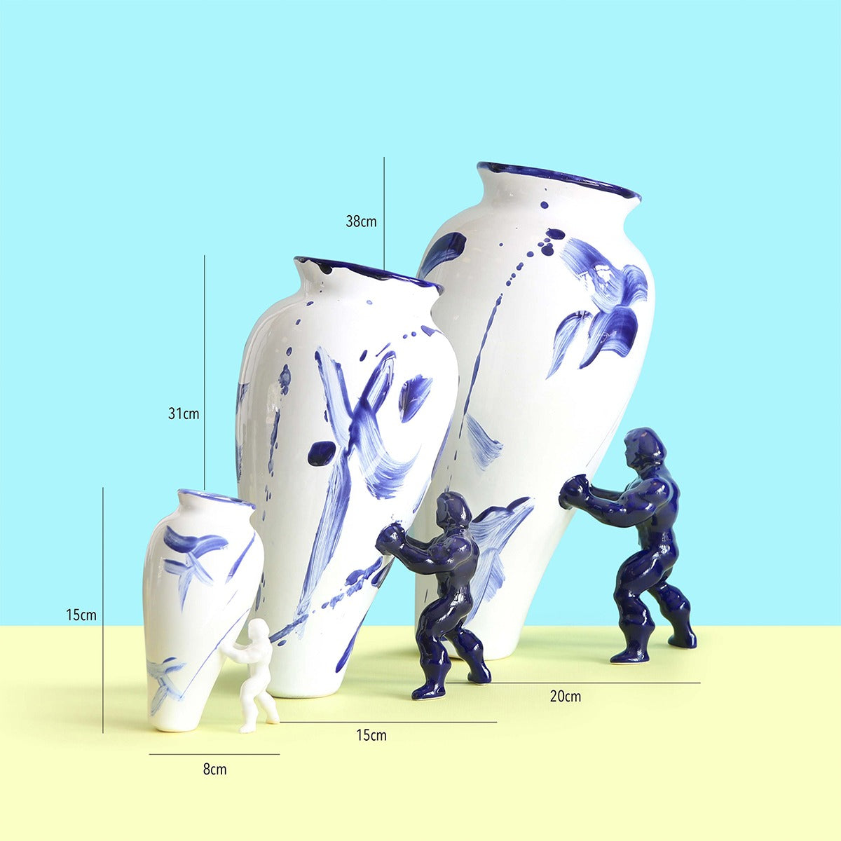 My Superhero Vaas - XL - Delft Blauw