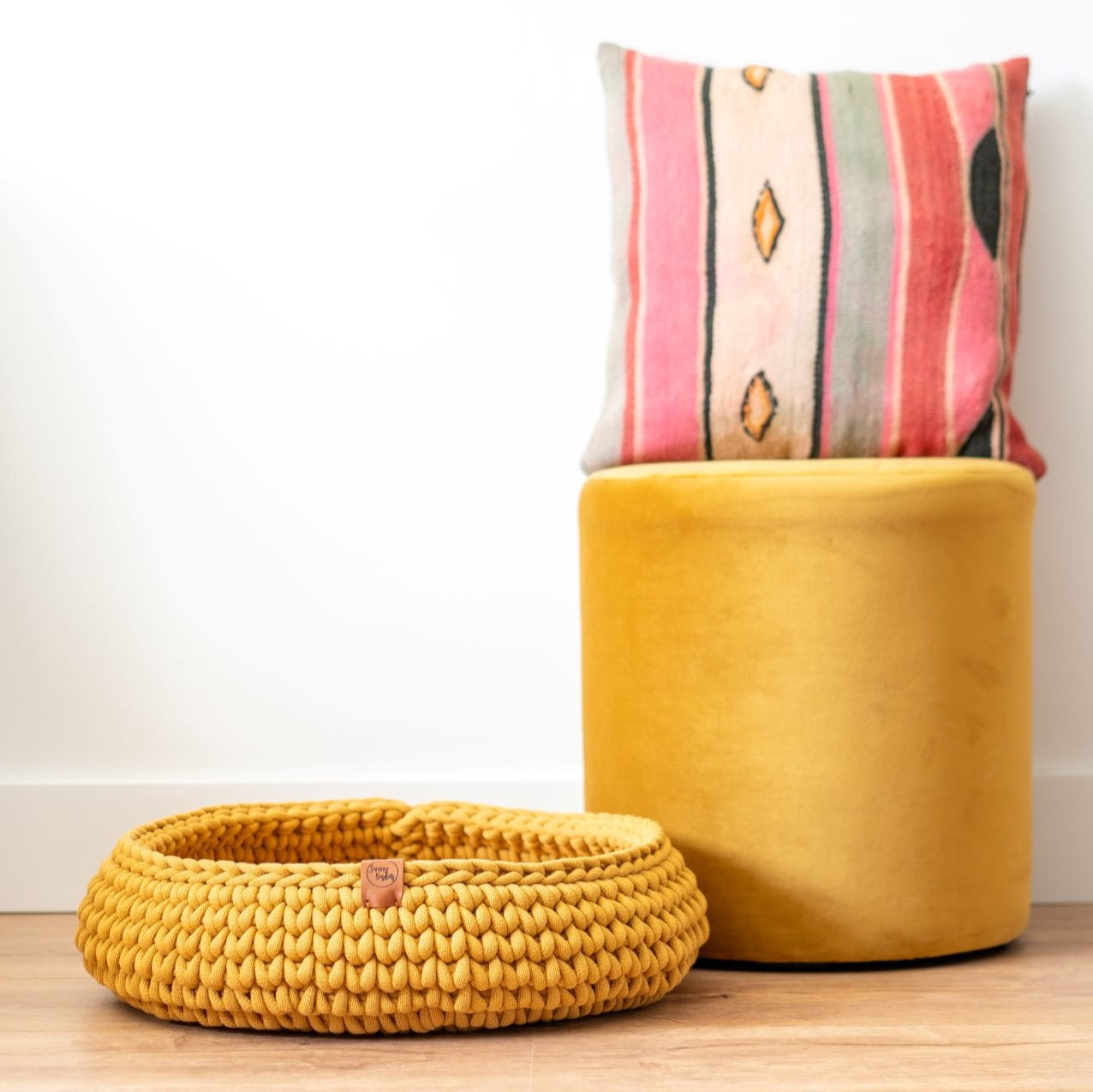 Sunny Basket - Kattenmand Okergeel