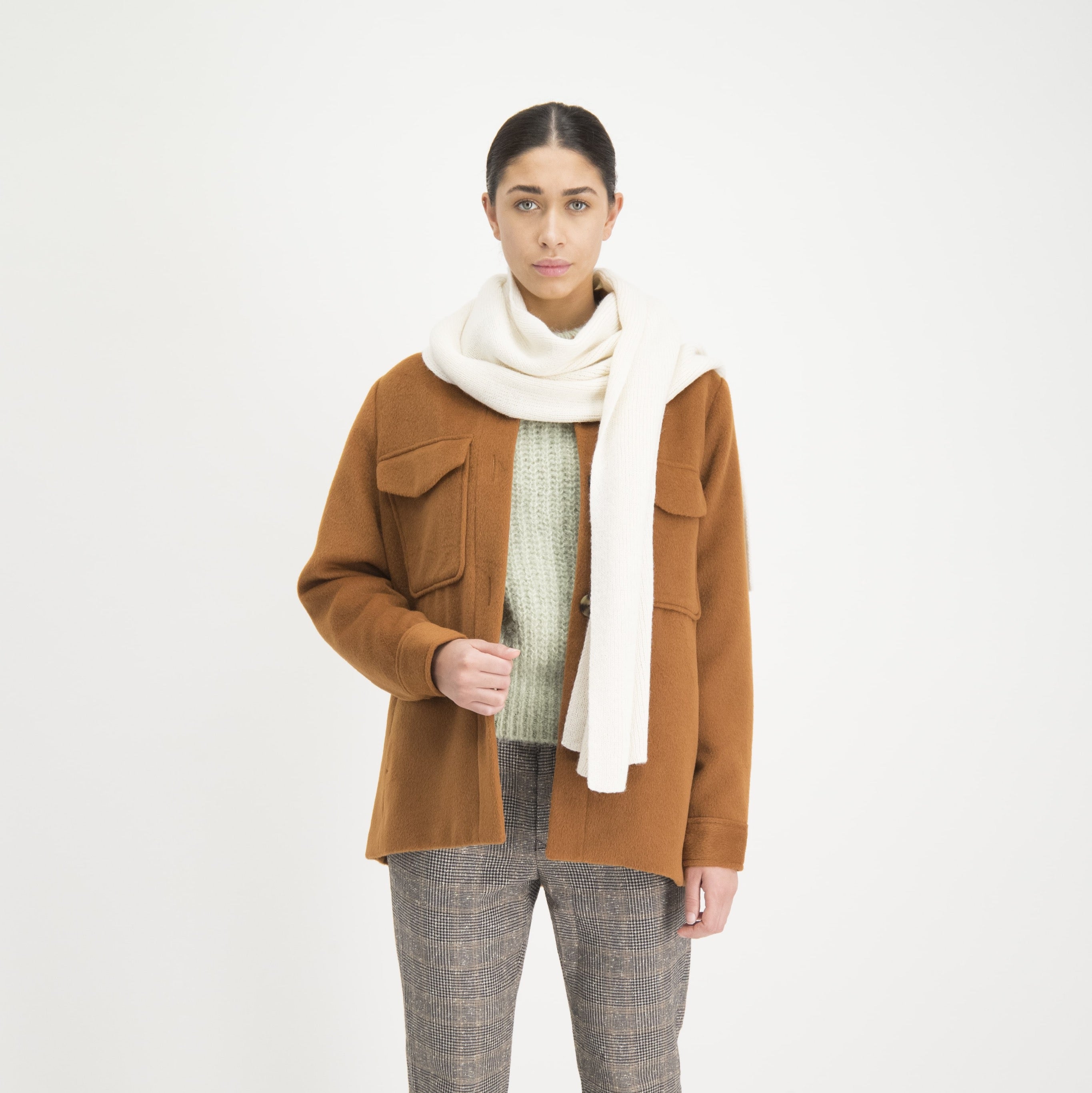 Knitted Scarf Off White