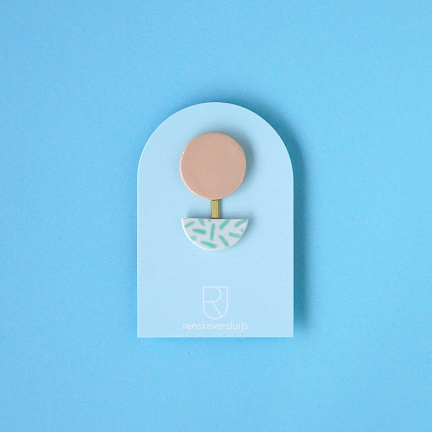 porseleinen broche Mendini