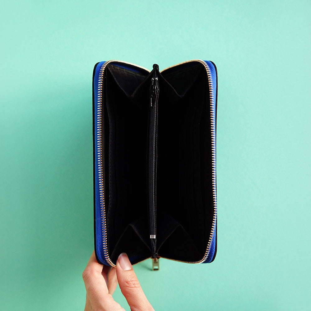 leren portemonnee zwart