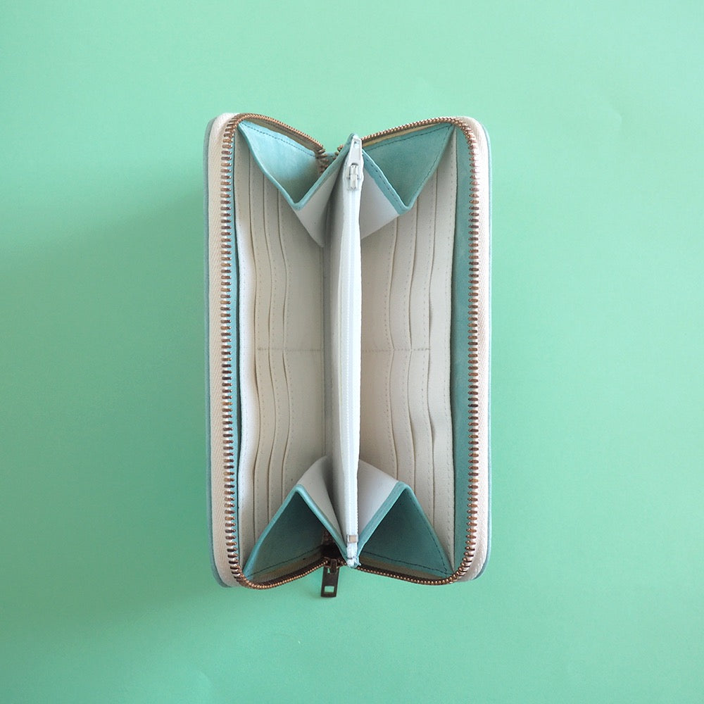 leren portemonnee mint