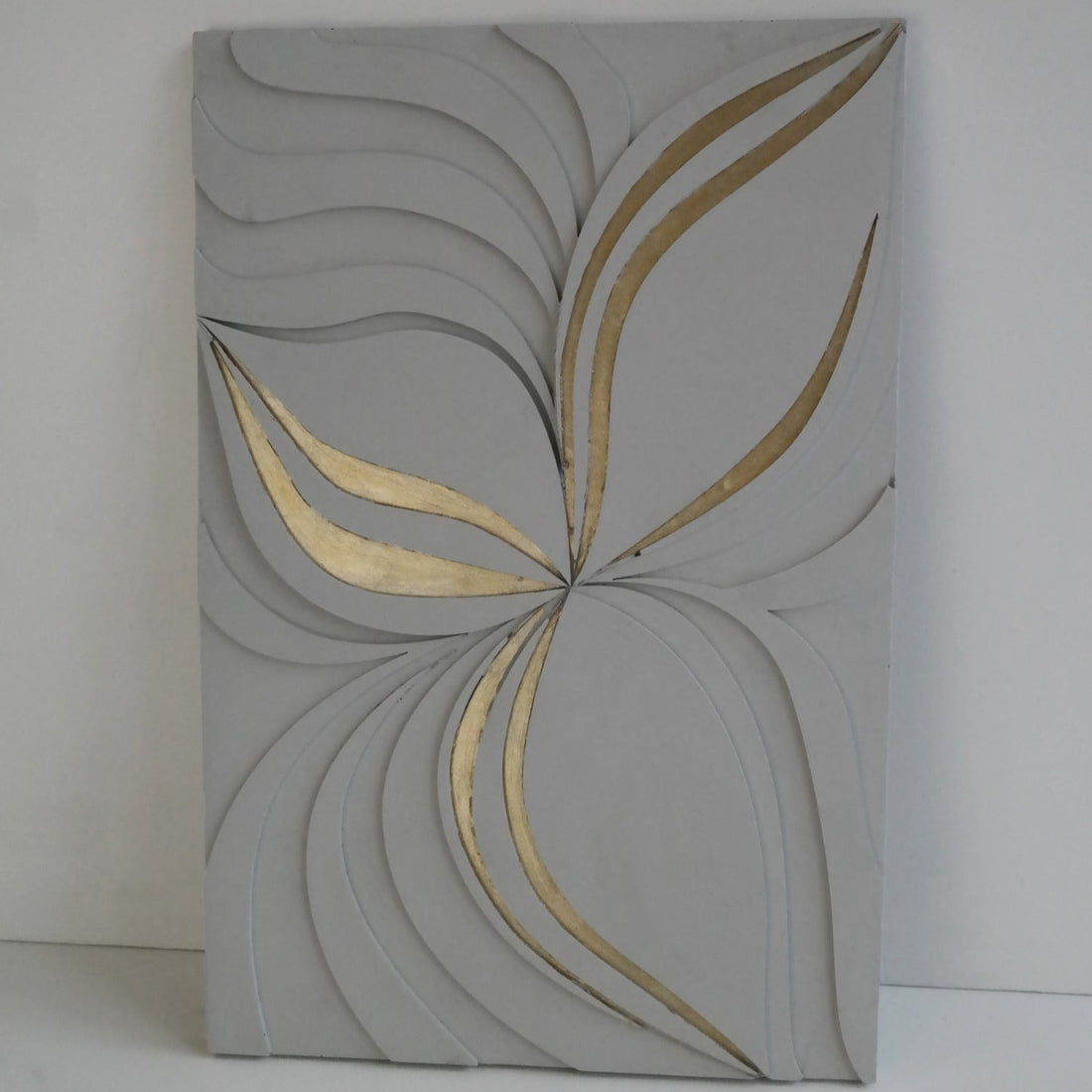 Betonnen Design Paneel Golden Flower