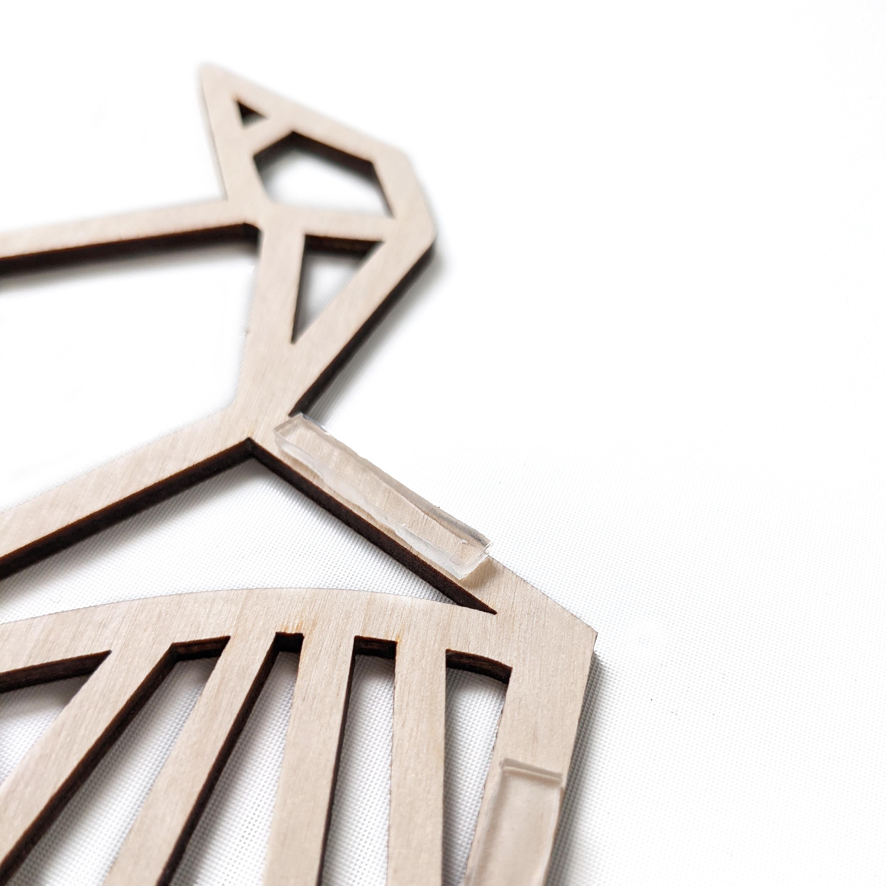 Wanddecoratie Vogels - hout of zwart