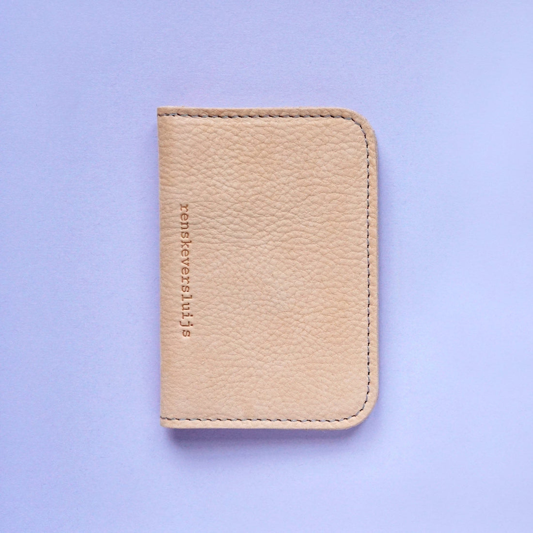 leren card sleeve nude