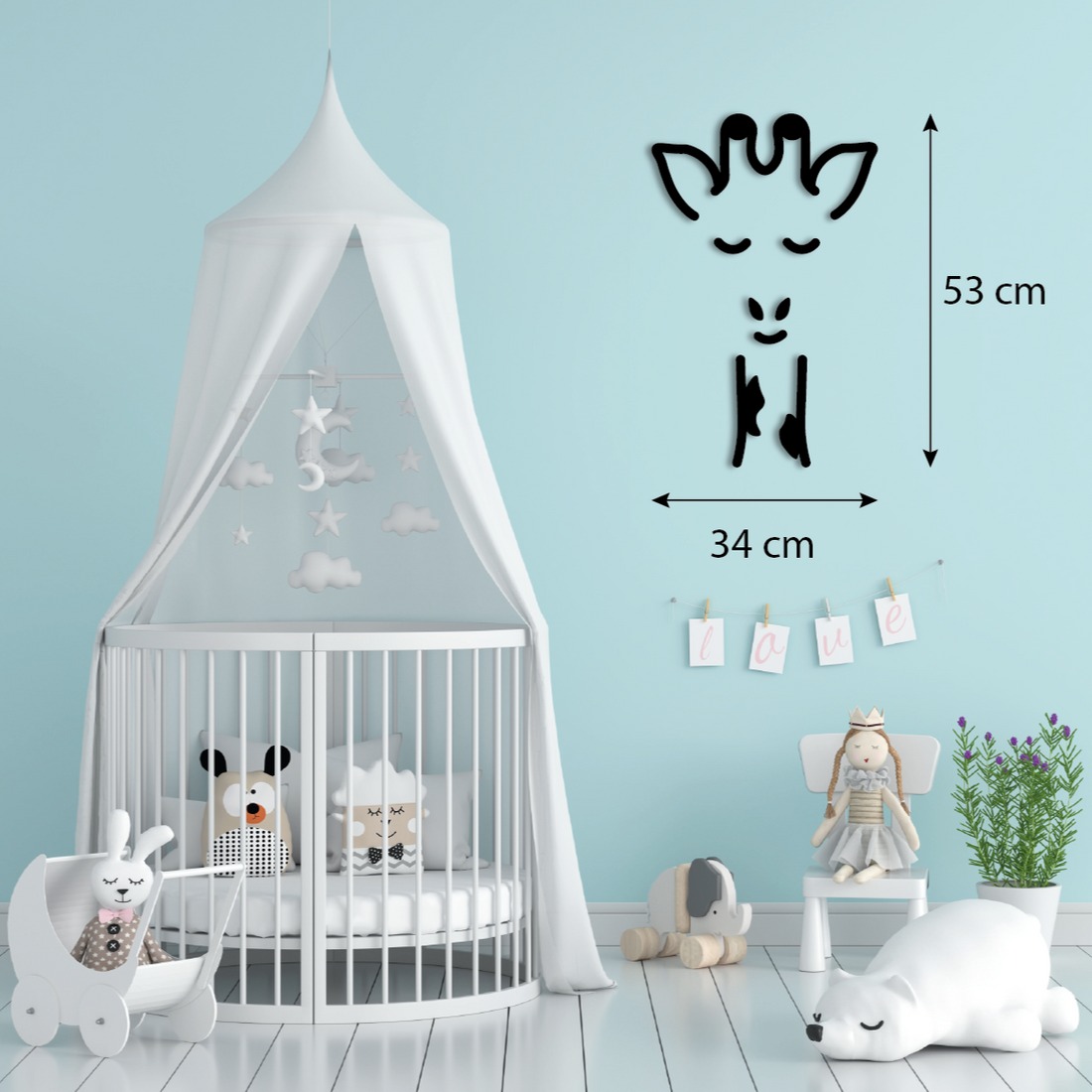 Kinderdecoratie Giraf