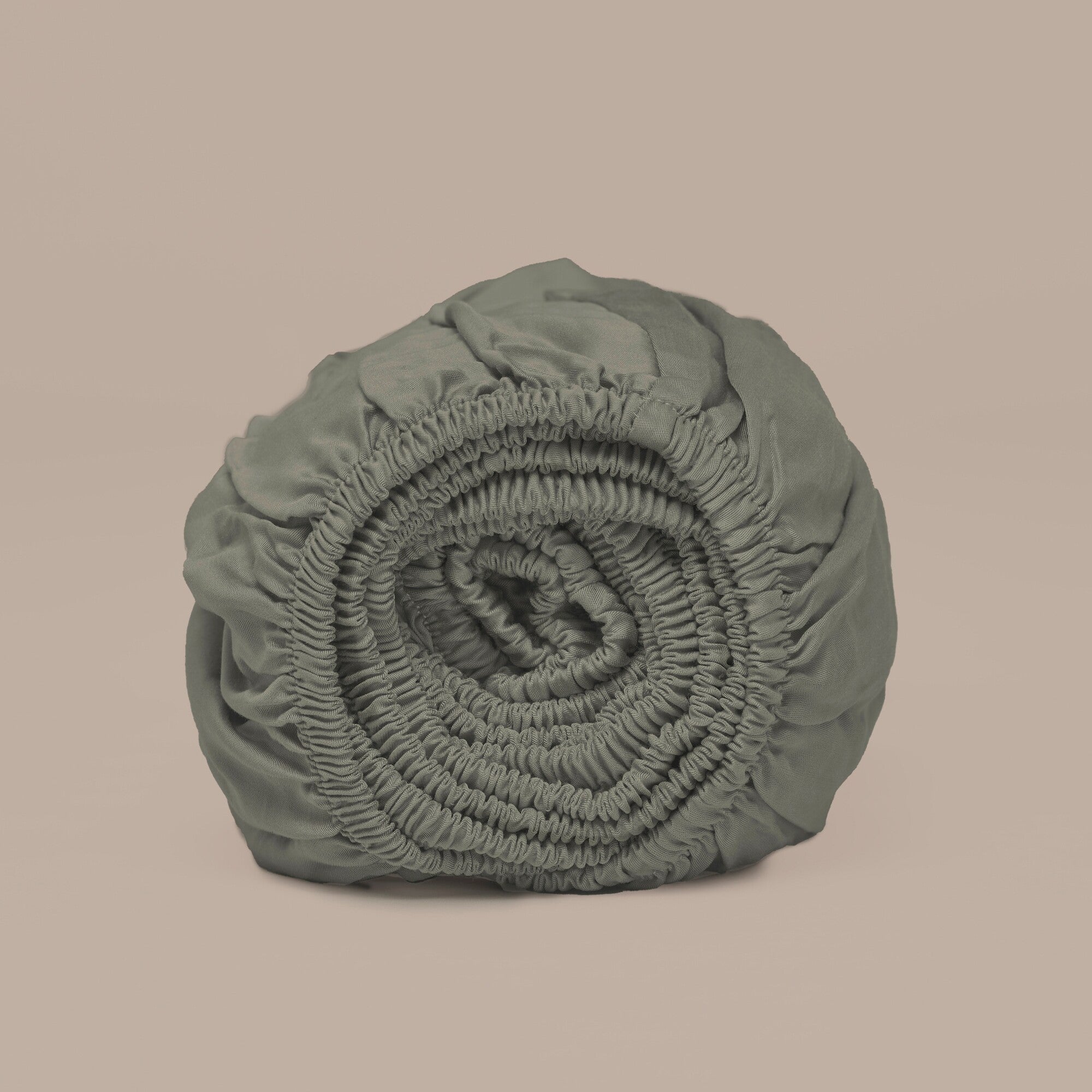 Bamboe hoeslaken olijfgroen