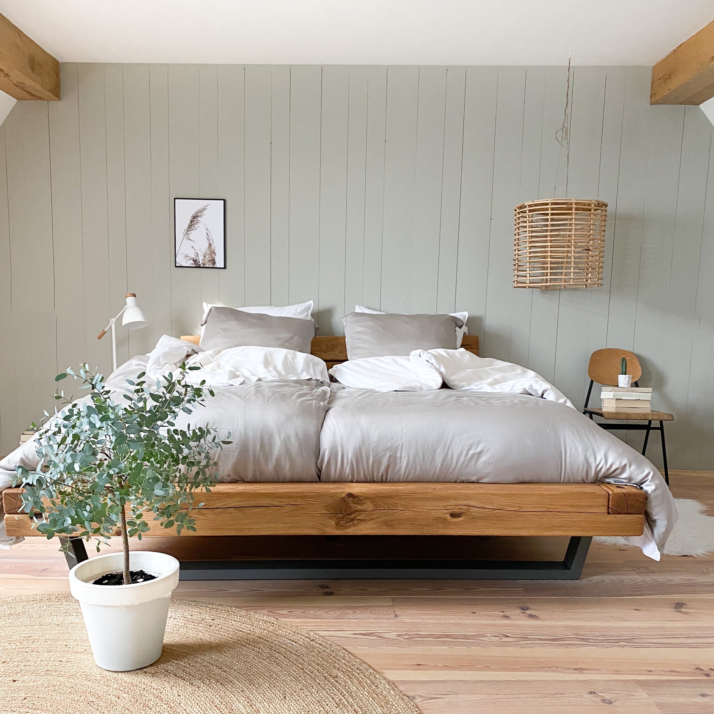 Tencel hoeslaken taupe