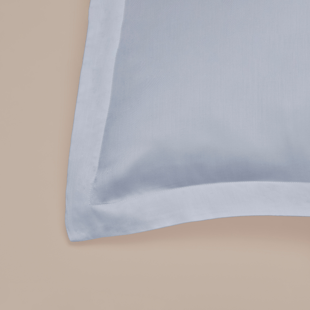 Tencel kussensloop grijsblauw